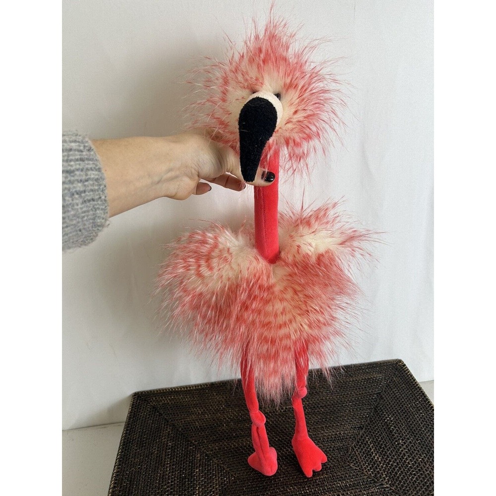 NWT Jellycat Plush Flora Flamingo 21" Fluffy Stuffed